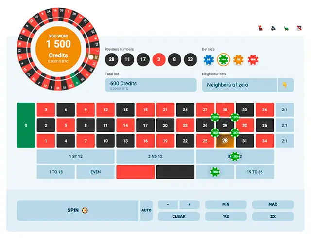 Crypto.games roulette.
