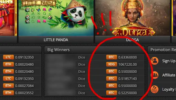 FortuneJack casino winners in 2015.